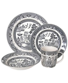 Churchill Black Willow 18 Piece Dinner Set